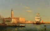 Oil painting Venice Scene by Georges Noel Bouvard (French 1912-1972)