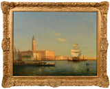 Oil painting Venice Scene by Georges Noel Bouvard (French 1912-1972)