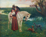 Oil painting, by William Frank Calderon (1865-1943)
