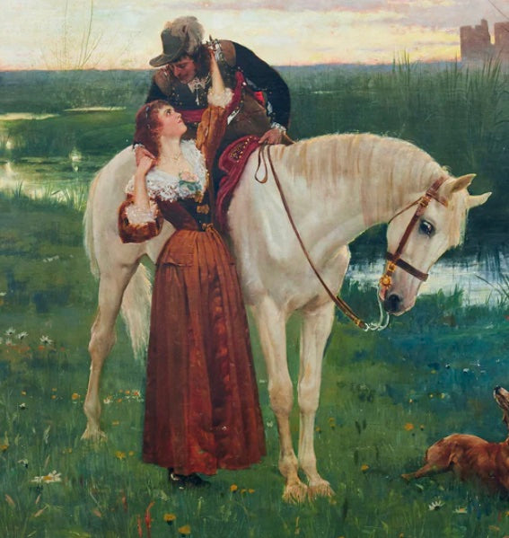 Oil painting, by William Frank Calderon (1865-1943)