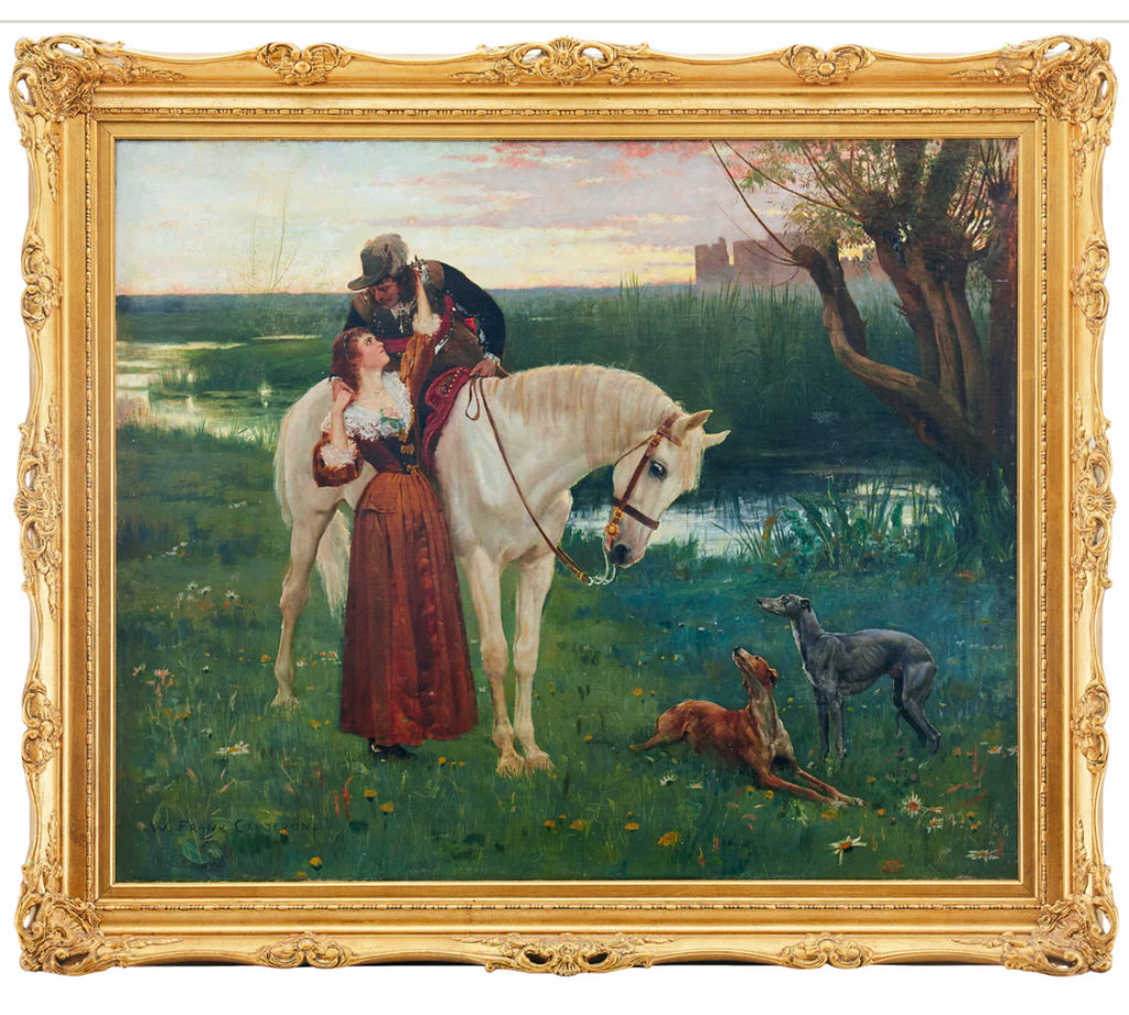 Oil painting, by William Frank Calderon (1865-1943)