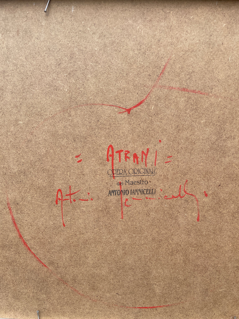 Oil Painting 'Amalfi Coast, Atrani' by Antonio Iannicelli