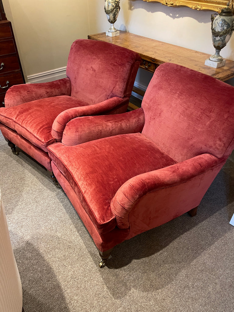 Armchairs ' Howard Design' Upholstered made by Garners