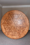 Round Dining Table Handmade Oak & Burr Oak segmented