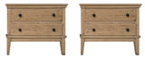 Bedside Chests, washed Oak finish