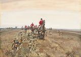Sir Alfred Munnings Watercolour Titled 'The Hunt' POA