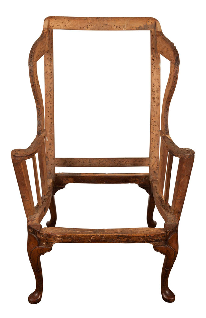 x SOLD : Superb Original Antique Queen Anne Wing Armchair, circa 1710.