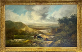 Oil Paintings, Landscapes, pair by Joseph Barker of Bath (1824-1904)