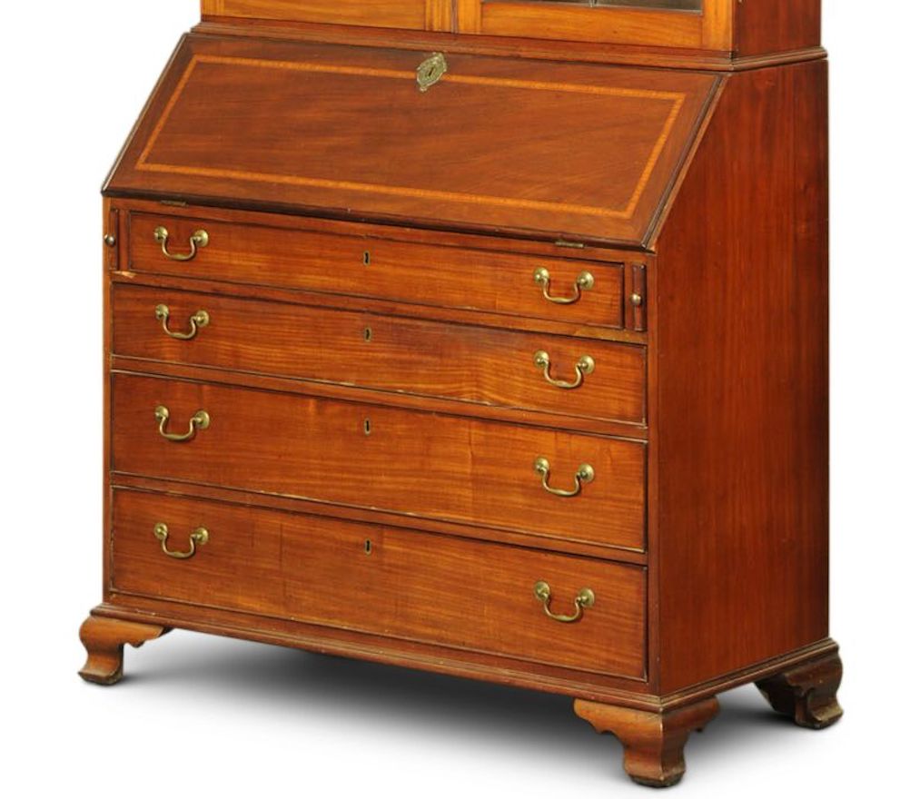 Bureau Bookcase George III Mahogany