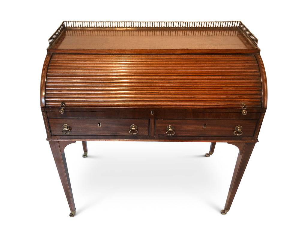 Writing Table,Desk, Late 19th Century Mahogany, Sheraton revival.