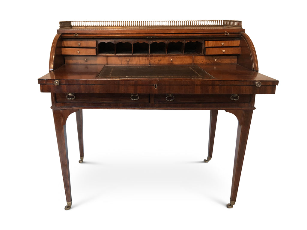 Writing Table,Desk, Late 19th Century Mahogany, Sheraton revival.