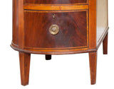 Sold - Mahogany Rosewood banded Kidney shaped desk or Dressing Table (England, 1890). SALE PRICE: