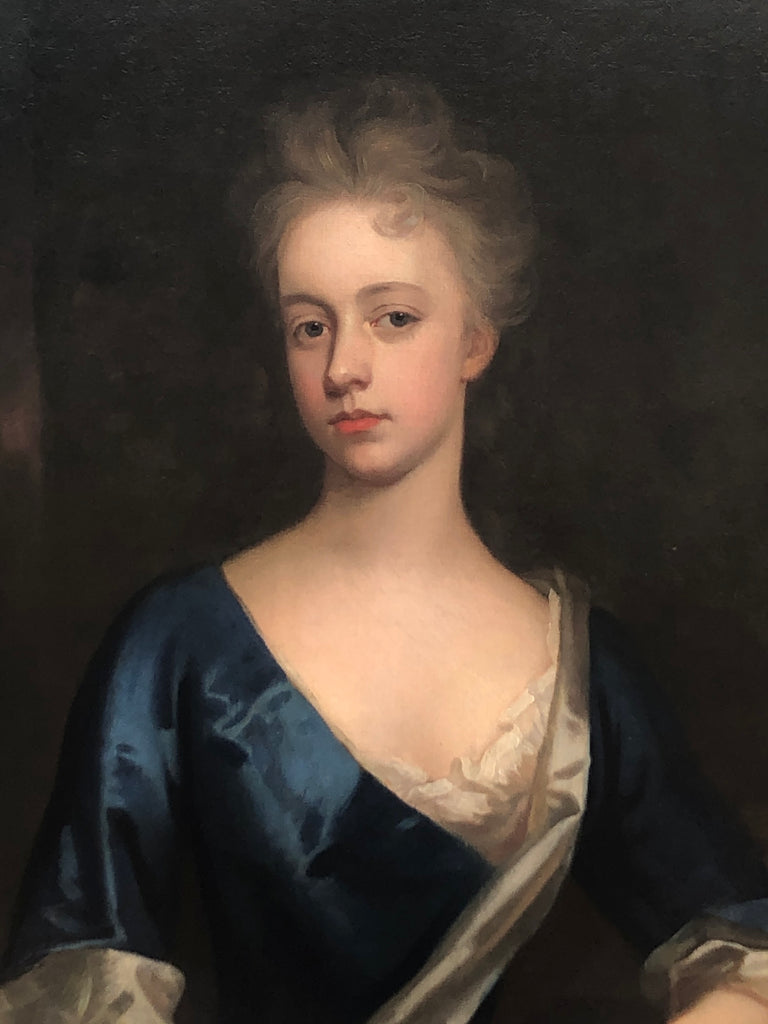 Oil Painting,Portrait of Viscountess Harcourt, Att to Michael Dahl (1659-1743)