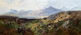 Oil Painting, Shooting Landscape Scene 19th Century