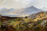Oil Painting, Shooting Landscape Scene 19th Century