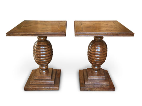 Pair of Bedside Tables 'Beehive Design'