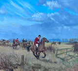 Pair of Hunting Oils by David Burton, The Fernie & The Grafton.