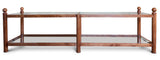Coffee Table, Oak and Glass.