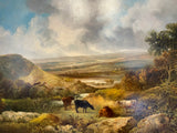 Oil Paintings, Landscapes, pair by Joseph Barker of Bath (1824-1904)
