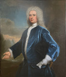 Oil Painting Portrait of John Campbell, the 4th Duke of Argyll, att, to John Vanderbank (1694-1739)