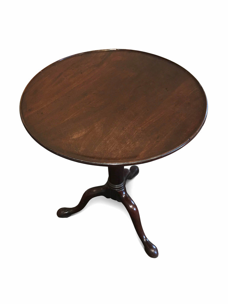 George III Mahogany dish Top Wine Table (England, c. 1760).
