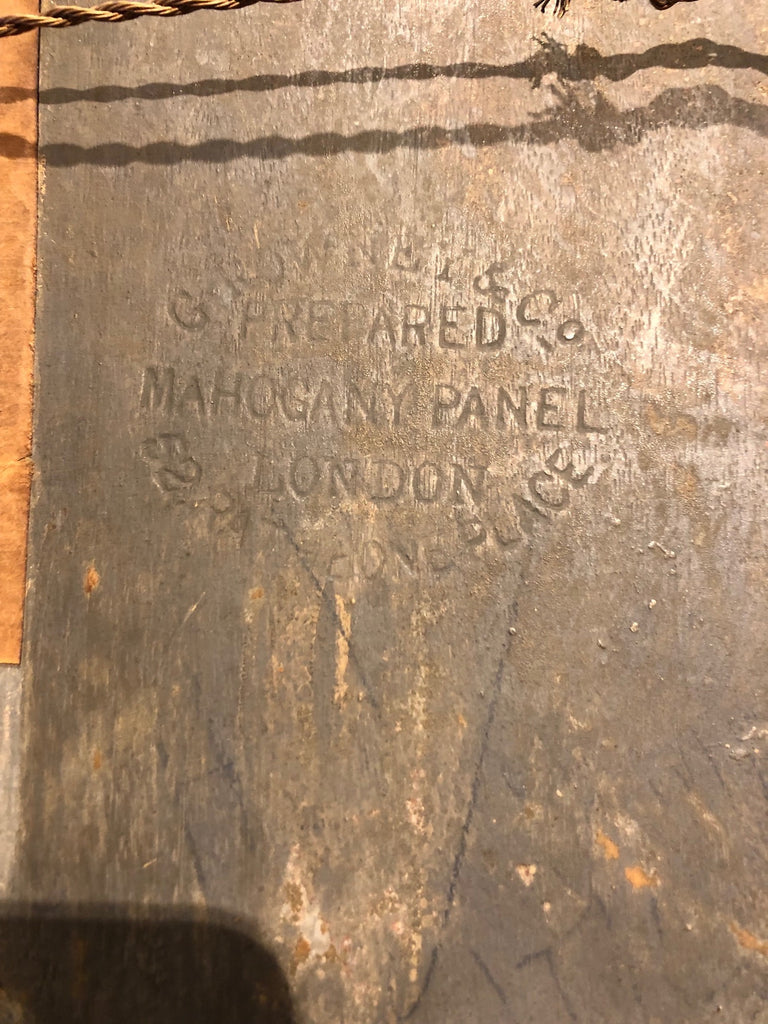 Oil Painting on Panel Portrait By H Herkomer. (England, c. 1887)