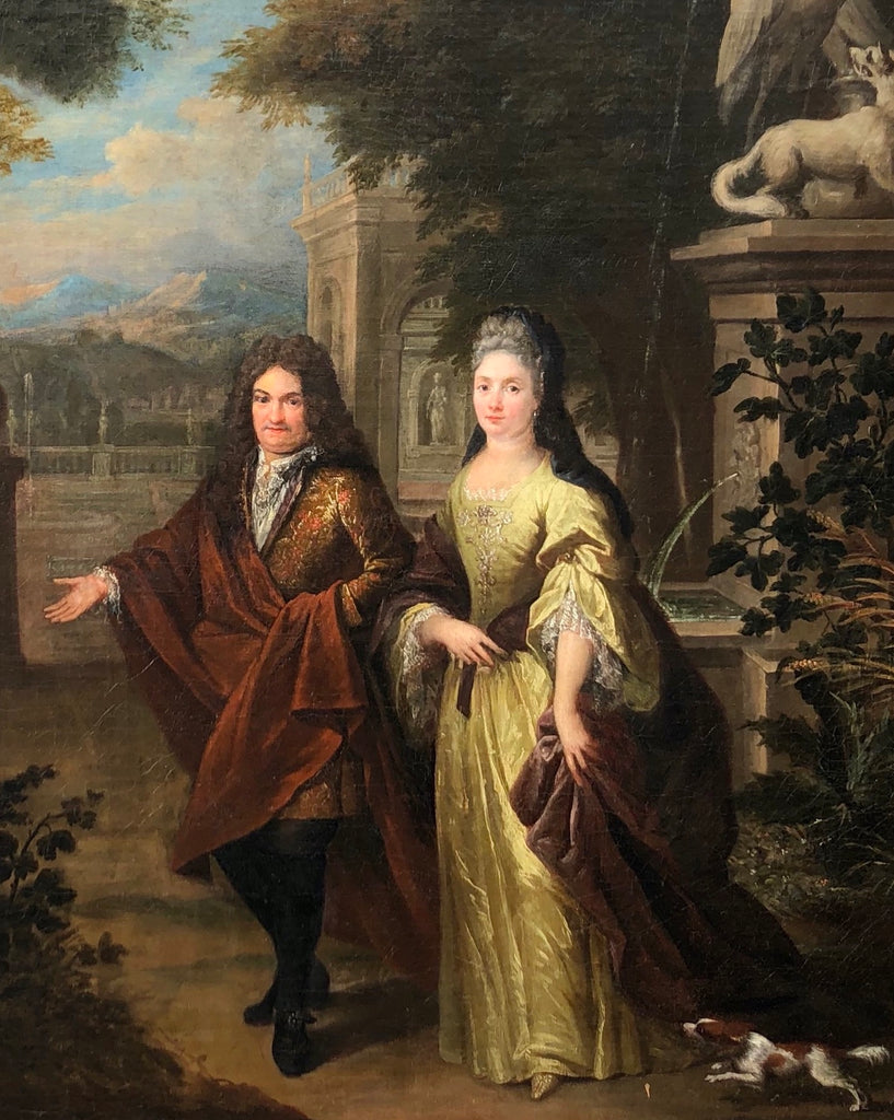 Portrait Oil Painting, Jan Weenix (1642-1719) Garden Scene.