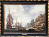 Circle of Adriaen Van Deist Oil Painting,Circle of Adriaen Van Deist, Marine Scene Circa 1680