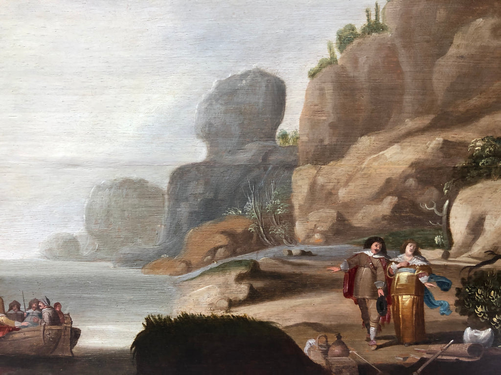 Circle of Adriaen Van Deist Oil Painting,Circle of Adriaen Van Deist, Marine Scene Circa 1680