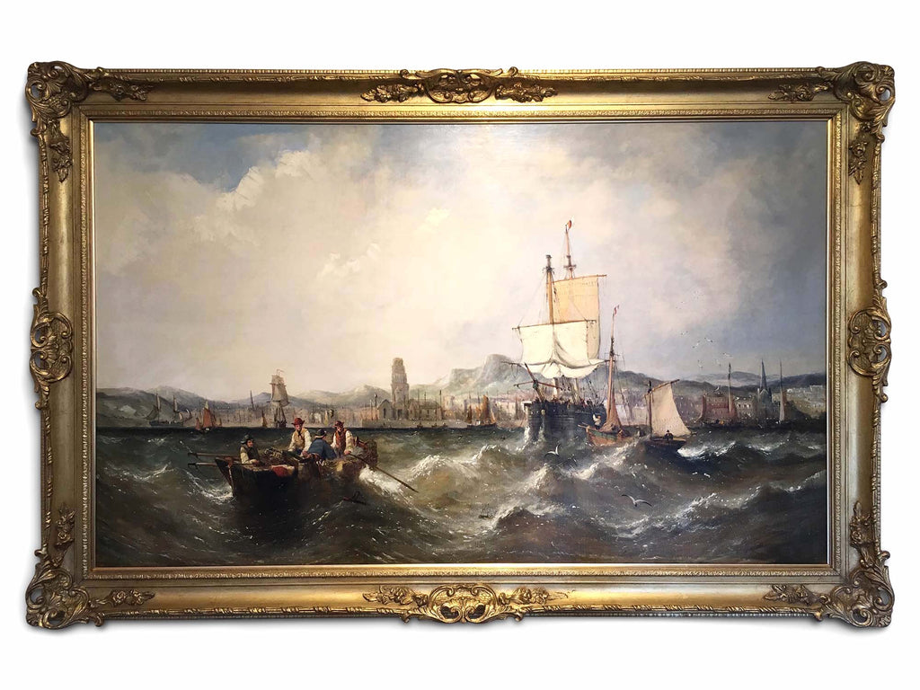 Oil Painting , Seascape by William Calcott Knell (1802-1875)