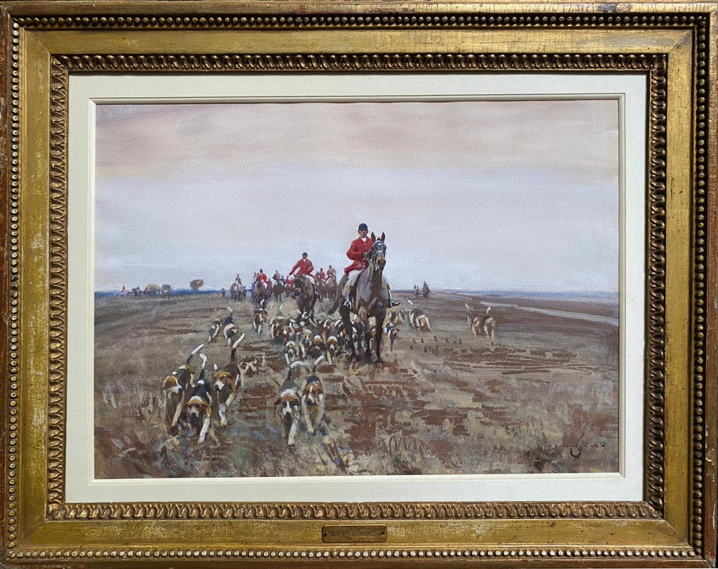 Sir Alfred Munnings Watercolour Titled 'The Hunt' POA