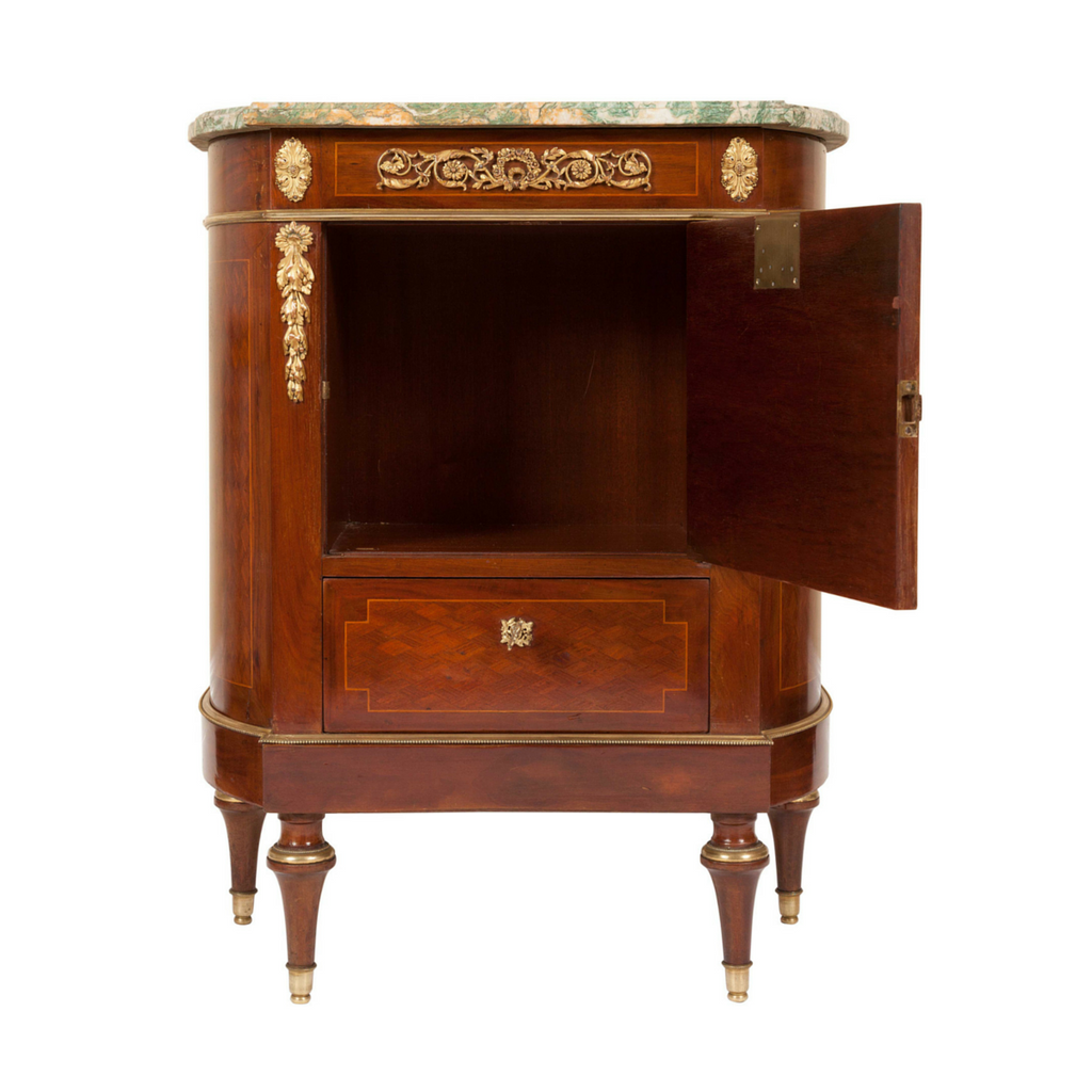x SOLD : A Rare and Unique Pair of Antique Italian Commodes or Bedside Chests