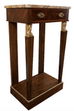 X SOLD:  Gilt Mounted Empire Console Table in Rosewood
