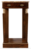 X SOLD:  Gilt Mounted Empire Console Table in Rosewood