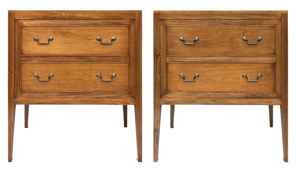 Pair of Bespoke Walnut Chests of Drawers