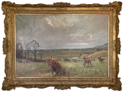 Oil Painting 'The Belvoir Hunt' by Tom Carr (1909-1999)