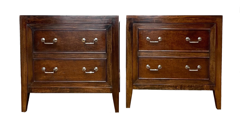 "Elegant Pair of Bedside Chests - Timeless Style & Functionality!"