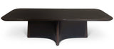 Ebony Dining Table with inverted Quadri-form pedestal base