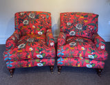 Pair of Upholstered Armchairs ' Howard Design' made by Garners