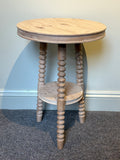 Side Tables in Oak with Bobbin Legs.