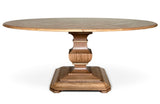 Oval Dining Table Oak & Burr Oak