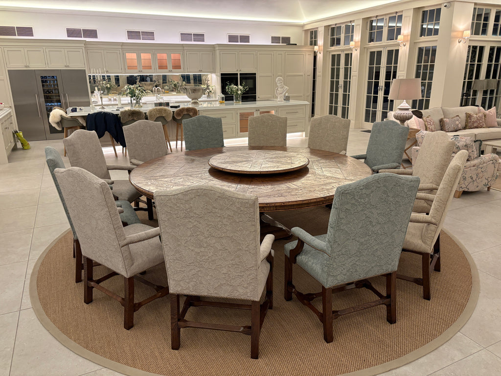 Dining Table, Lazy Susan and Dining Chairs - £POA