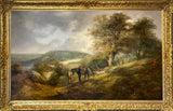 Oil Paintings, Landscapes, pair by Joseph Barker of Bath (1824-1904)