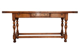 handmade refectory style metamorphic hall table