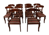 set of ten antique mahogany dining chairs