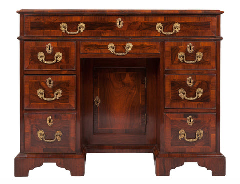 antique rosewood kneehole desk dressing table