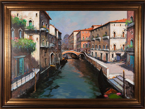 20th Century Original Oil Painting by Iannicelli Venetian Scene. SALE PRICE: