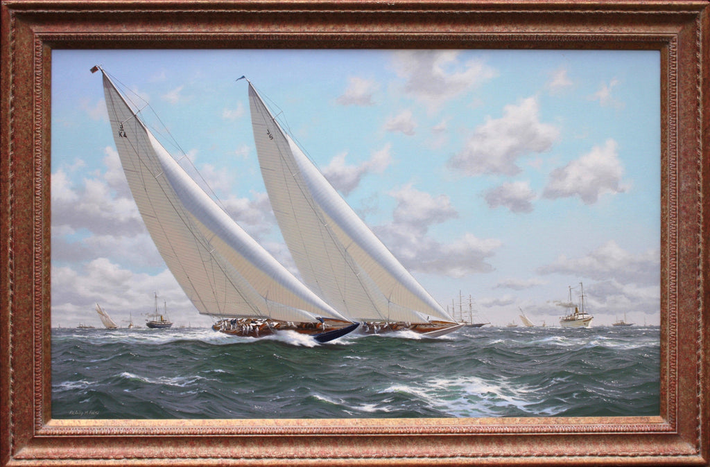 Superb Yachting Scene Oil on Canvas by Richard Firth SOLD (Pls enquire for New pics or Commissions).