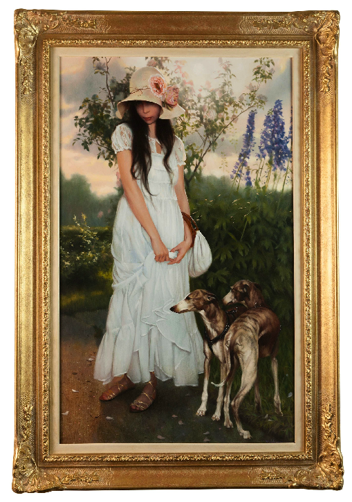 x SOLD: Summer Portrait; Oil on Canvas by Andrei Belichenko and Maria Boohityarova