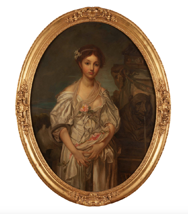 x SOLD : Oil on Canvas; after Jean Baptiste Greuze (French 1725-1805)